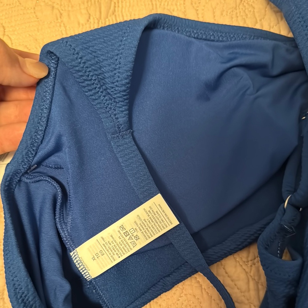 Blue Textured Bikini Set - Picture 10 of 10
